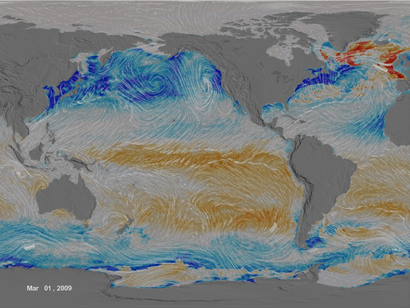 Ocean surface CO2 flux between 1/1/2009 and 12/31/2010