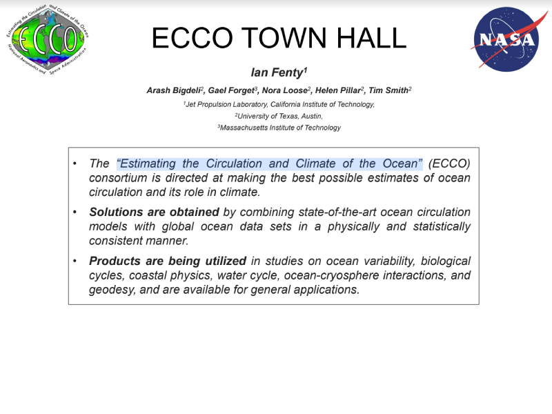 ECCO - Meeting Documents