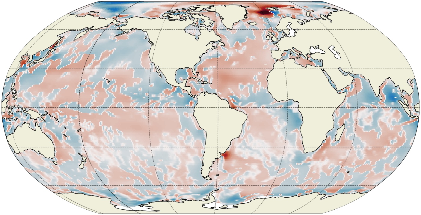 ECCO Gent-McWilliams Ocean Bolus Velocity - Daily Mean 0.5 Degree