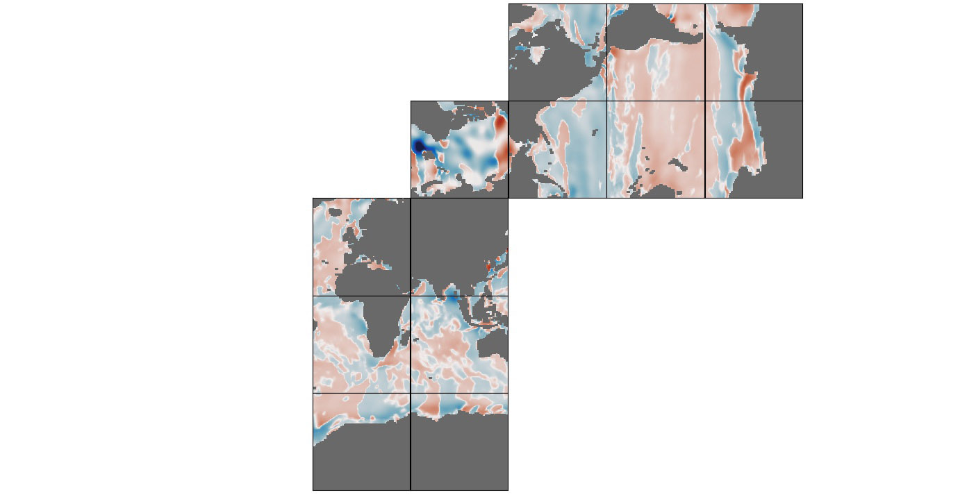 ECCO Gent-McWilliams Ocean Bolus Velocity - Monthly Mean llc90 Grid