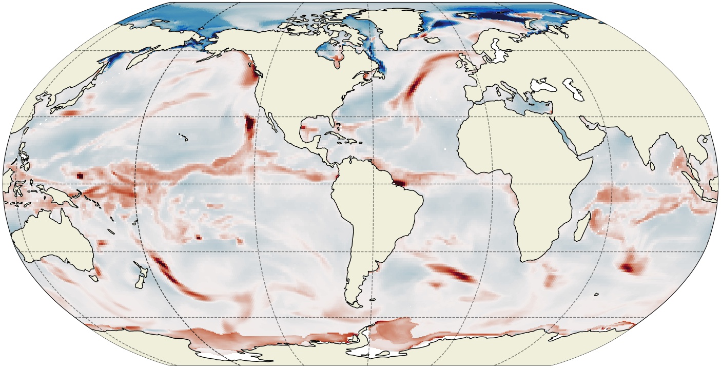 ECCO Ocean and Sea-Ice Surface Freshwater Fluxes - Daily Mean 0.5 Degree