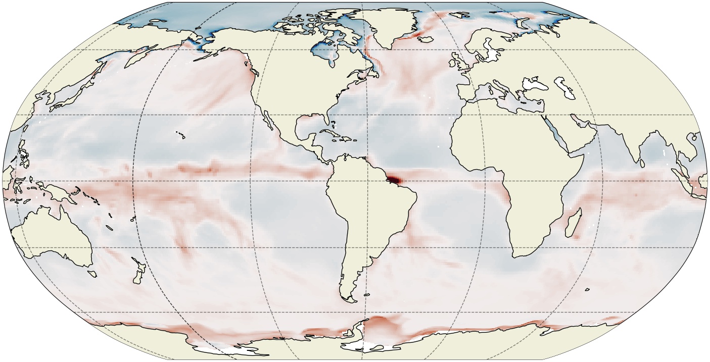 ECCO Ocean and Sea-Ice Surface Freshwater Fluxes - Monthly Mean 0.5 Degree