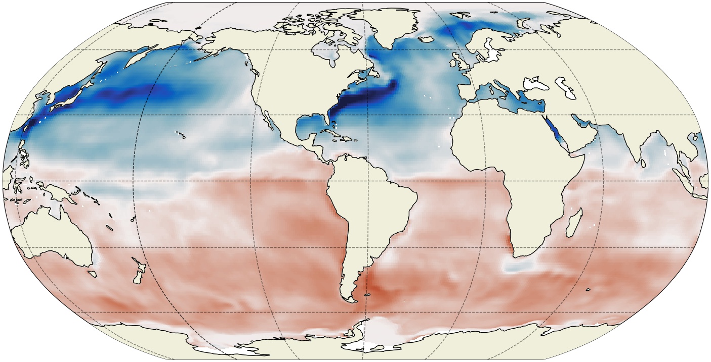ECCO Ocean and Sea-Ice Surface Heat Fluxes - Monthly Mean 0.5 Degree