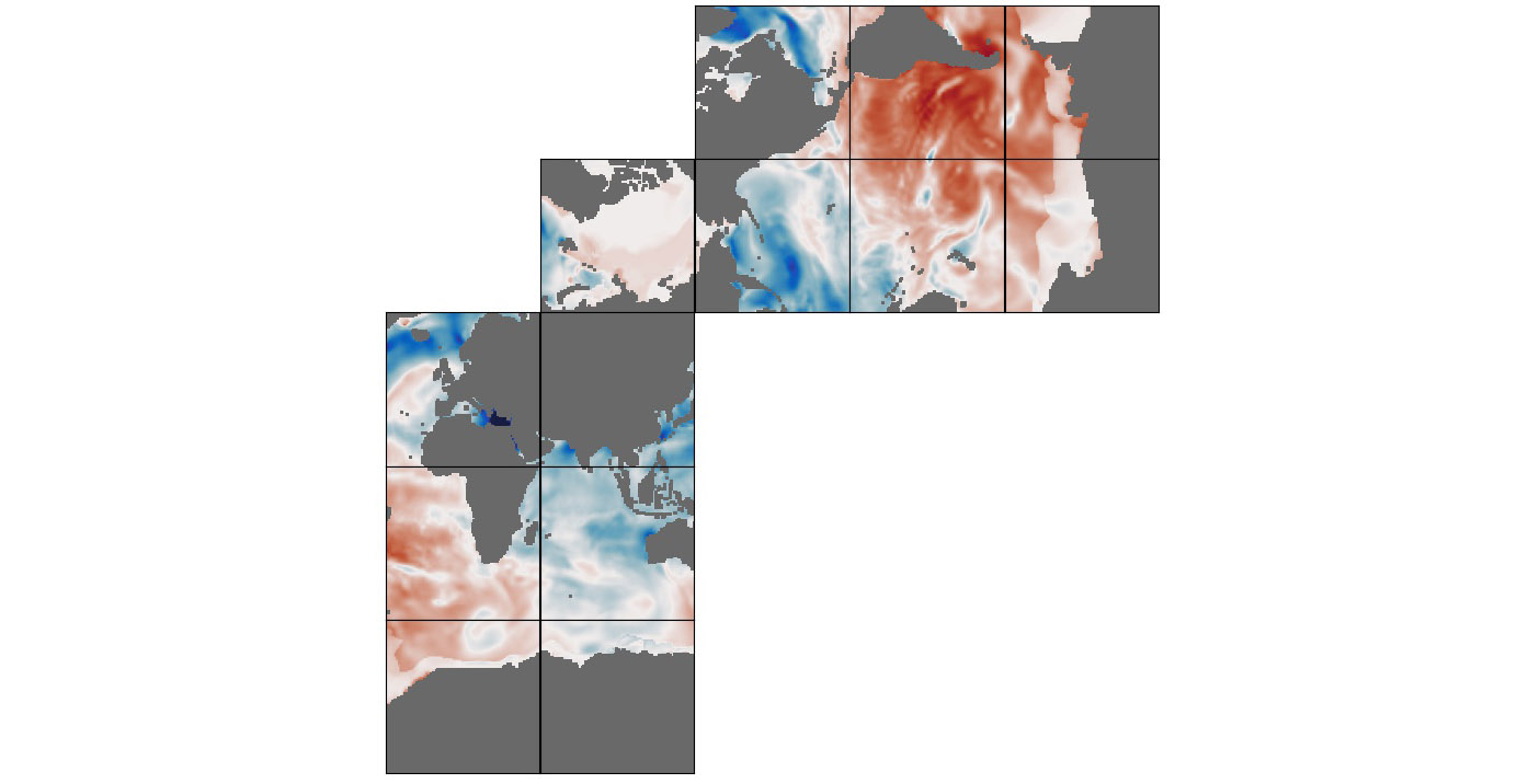 ECCO Ocean and Sea-Ice Surface Heat Fluxes - Daily Mean llc90 Grid