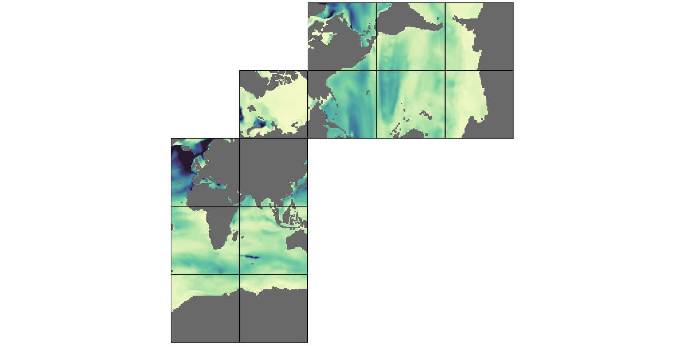 ECCO Ocean Mixed Layer Depth - Daily Mean llc90 Grid