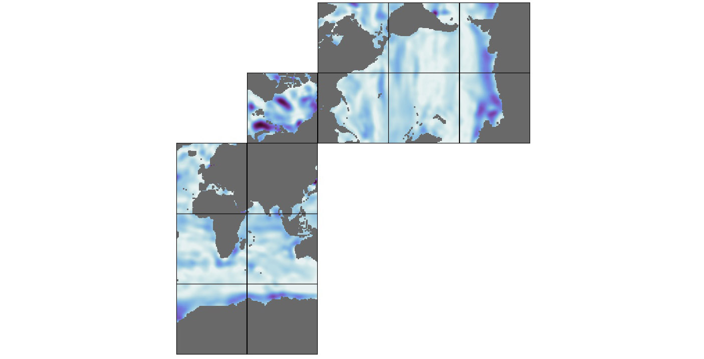 ECCO Ocean 3D Gent-Mcwilliams, Redi, and Background Vertical Diffusivity Coefficients for the Lat-Lon-Cap 90 (llc90) Native Model Grid