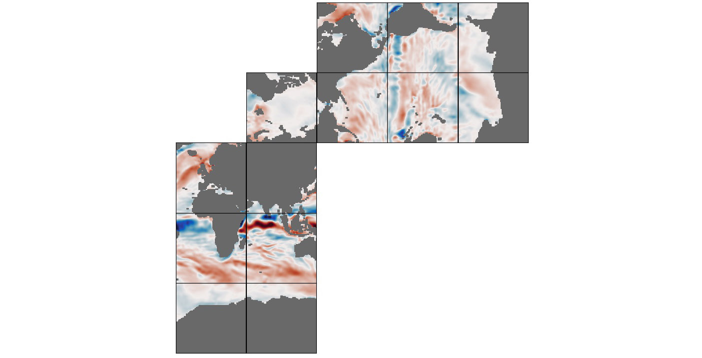 ECCO Ocean Velocity - Daily Mean llc90 Grid
