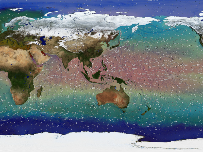 Global view of sea surface temperatures