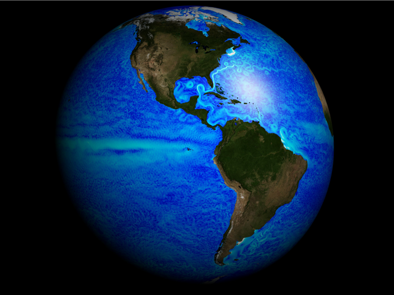 Global view of sea surface temperature